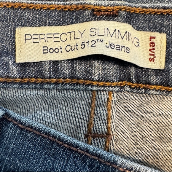 Levi’s 512 Women’s Bootcut Perfectly Slimming High Rise Medium Wash Jeans Sz 14 - Picture 5 of 6